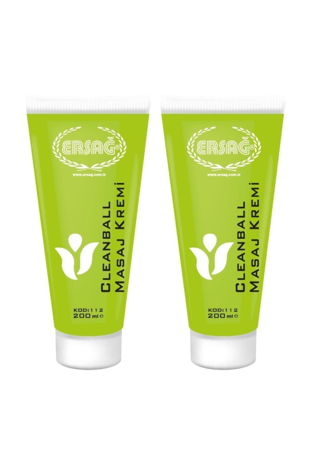 Ersağ Cleanball Masaj Kremi 2adet 200 ml X2