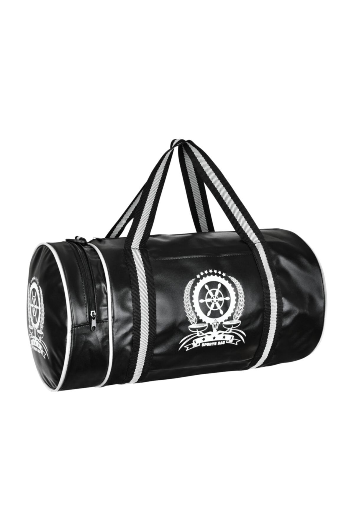 MASTER PACK Unisex Siyah Silindir Bölmeli Askılı Spor Çantası