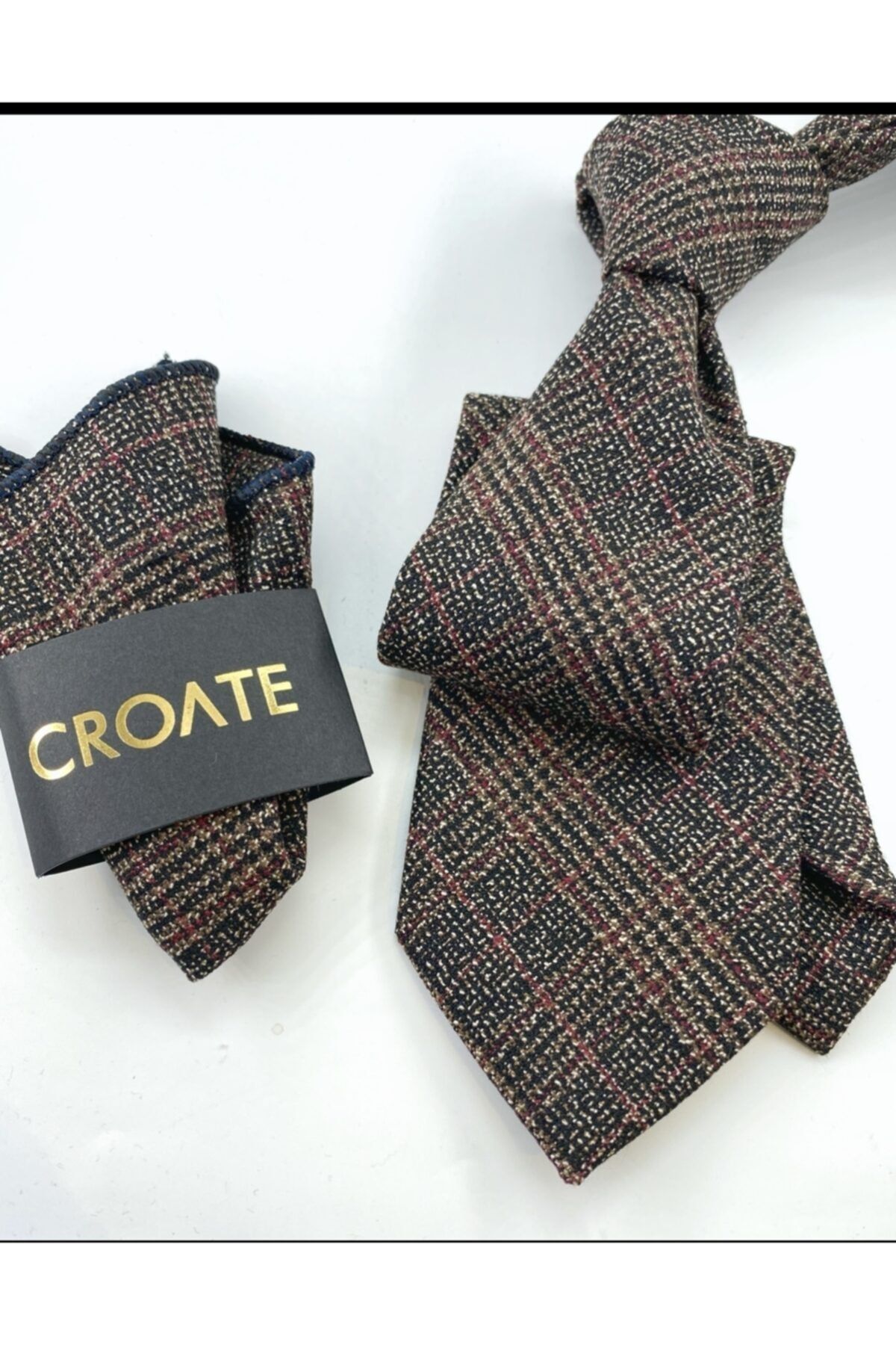 CROATE Kareli Yün Pamuk Kravat