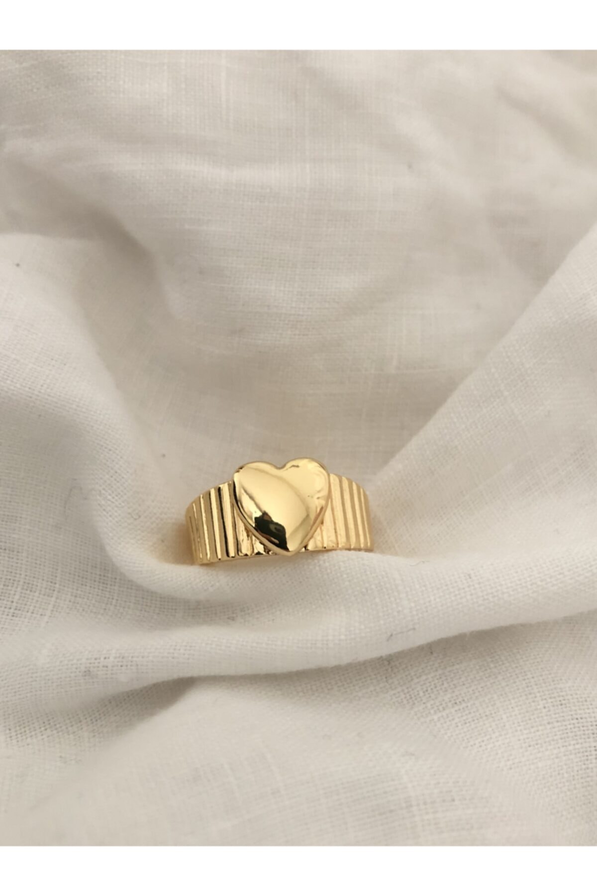 The Y Jewelry Vintage Kalp Yüzük -ayarlanabilir