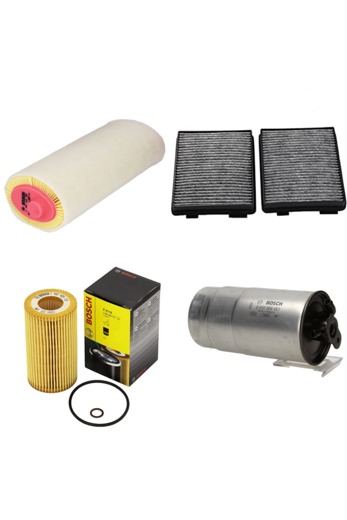 Bosch Filtre Bakım Seti Bmw E39 2.0 Dizel Hava + Yağ F. + Yakıt Filtre + Polen Sardes