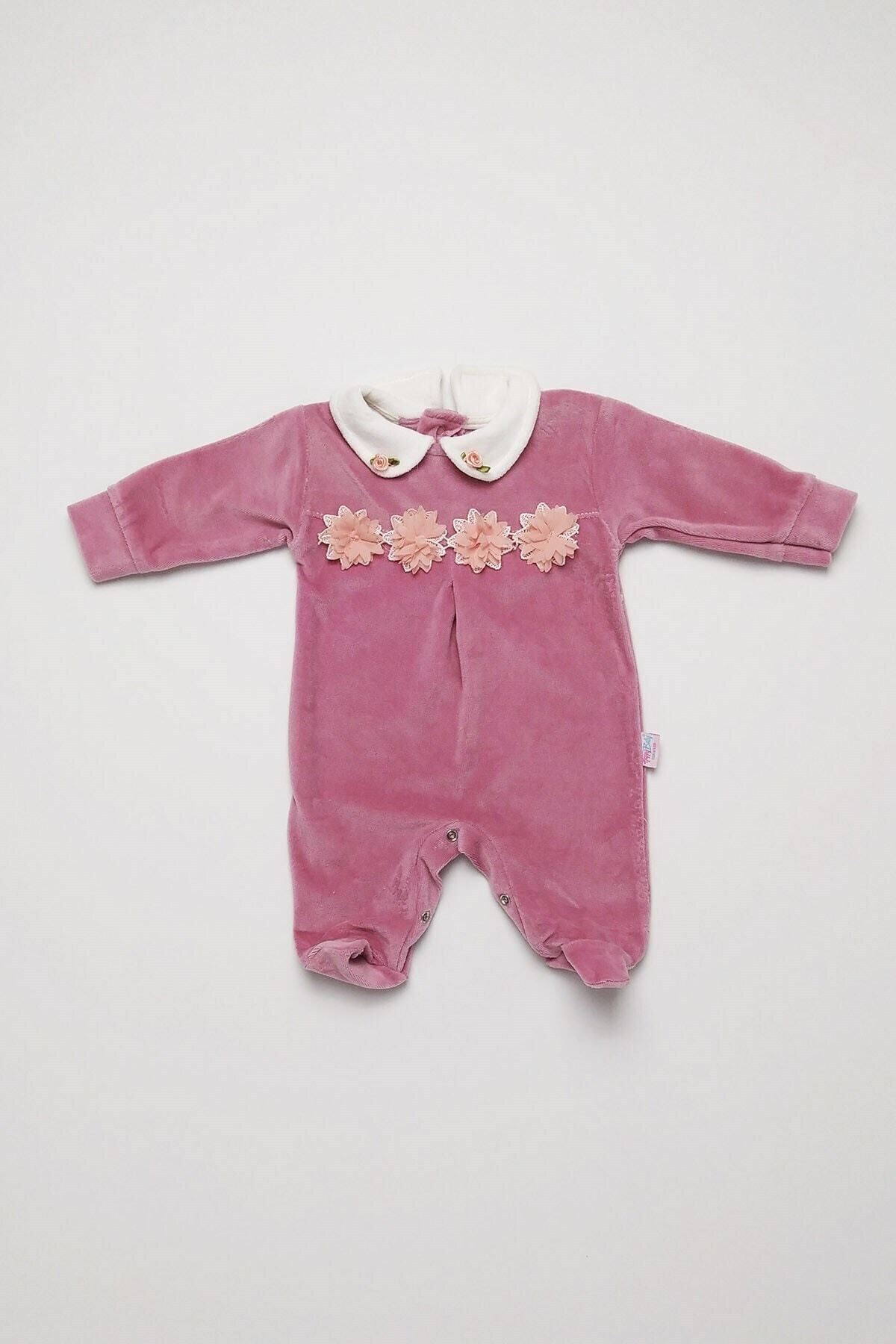 Harika Depo Kız Bebek Kadife Tulum