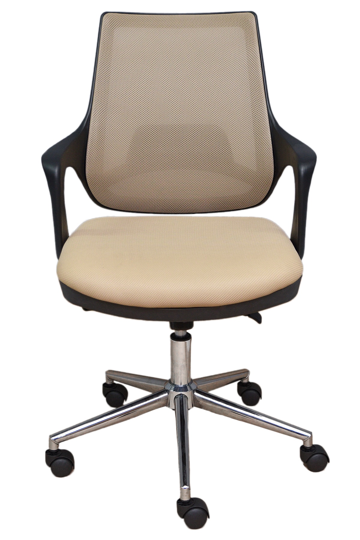 Porziyon Kontez Büro Çalışma Koltuğu Öğrenci Sandalyesi Krom Ayak Renk Cappucino (SÜTLÜ KAHVE)