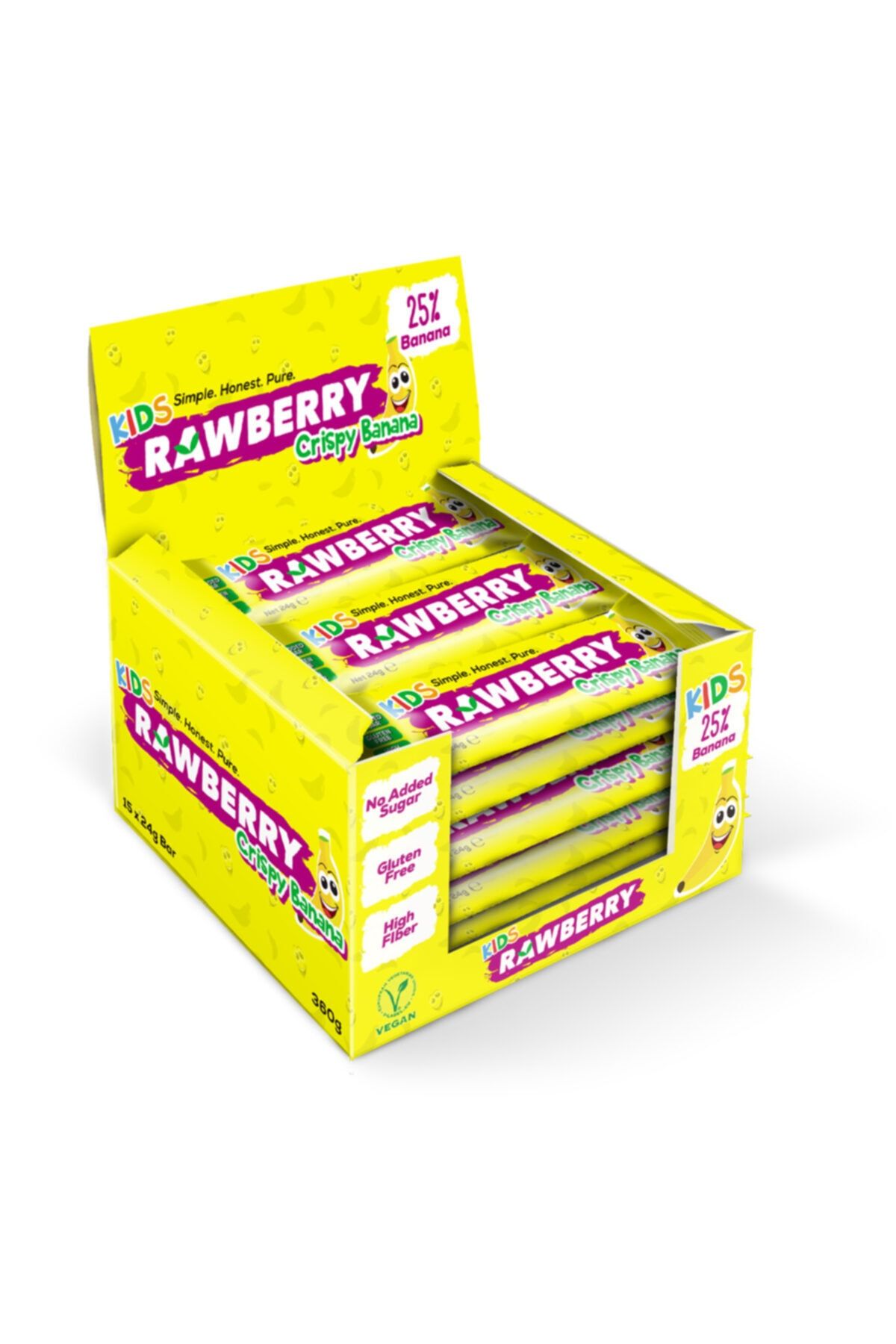 Rawberry Muzlu 15 Adet Çocuk Barı Ilave Şekersiz Vegan Glutensiz