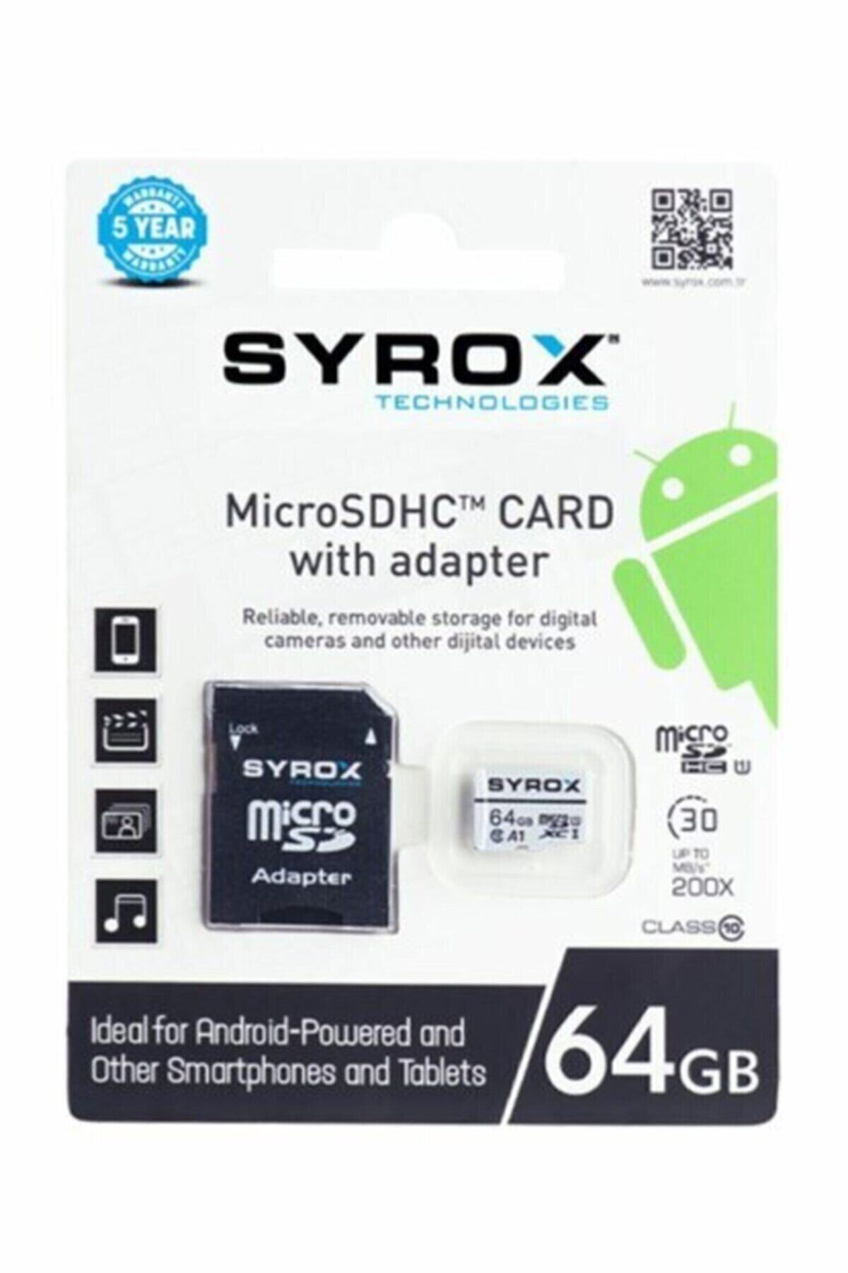 Syrox 64 Gb Micro Sd Card Hafıza Kartı