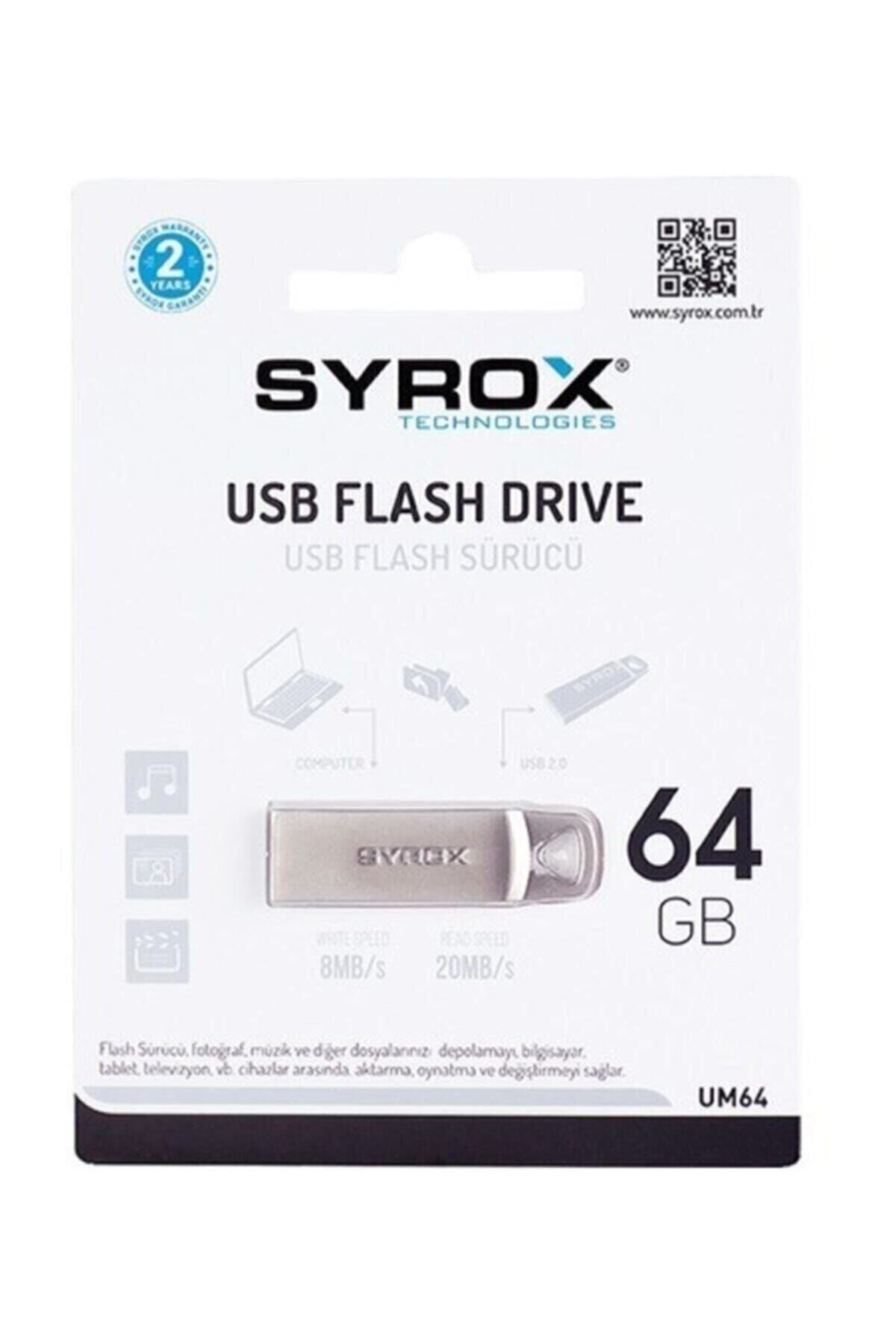 Syrox 64 Gb Usb Metal Flash Bellek Um 64gb