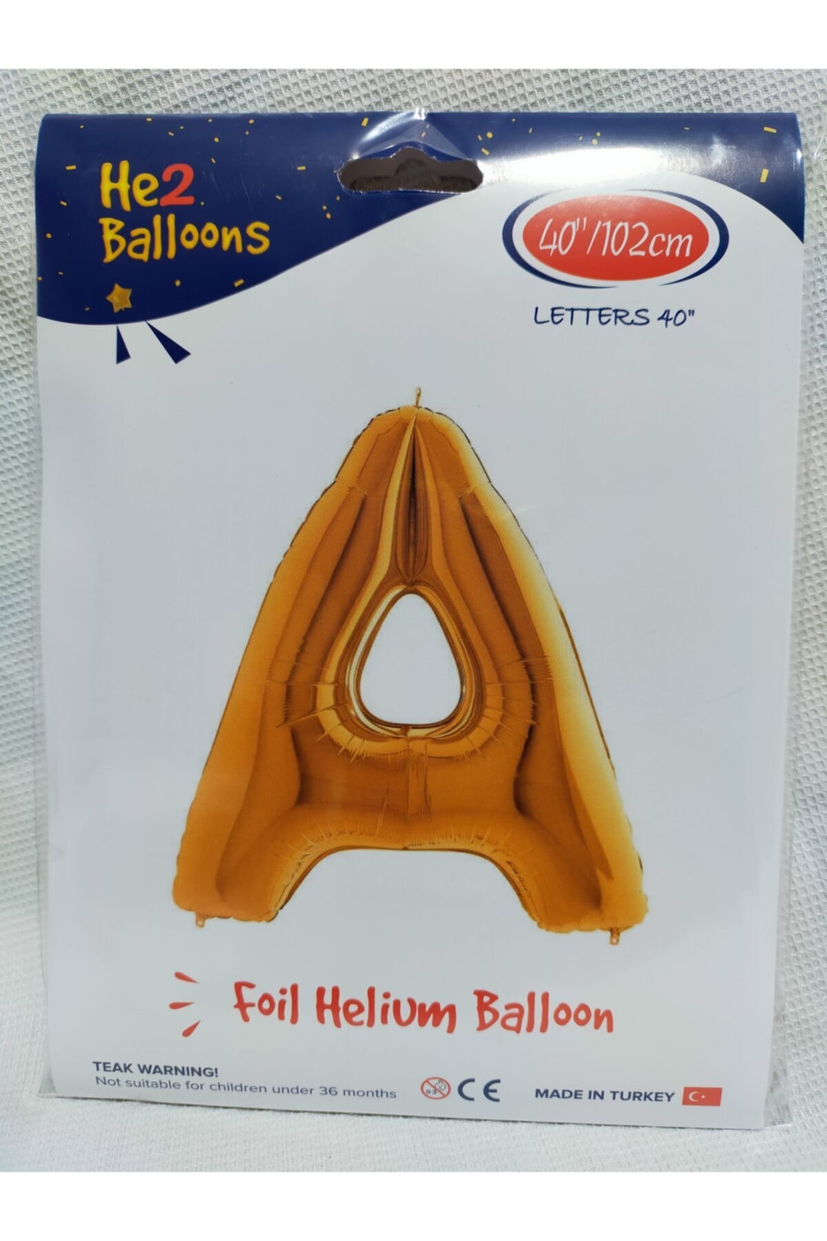 DÜĞÜN DERNEK PAZARI A Harfi Gold Folyo Balon 102 Cm