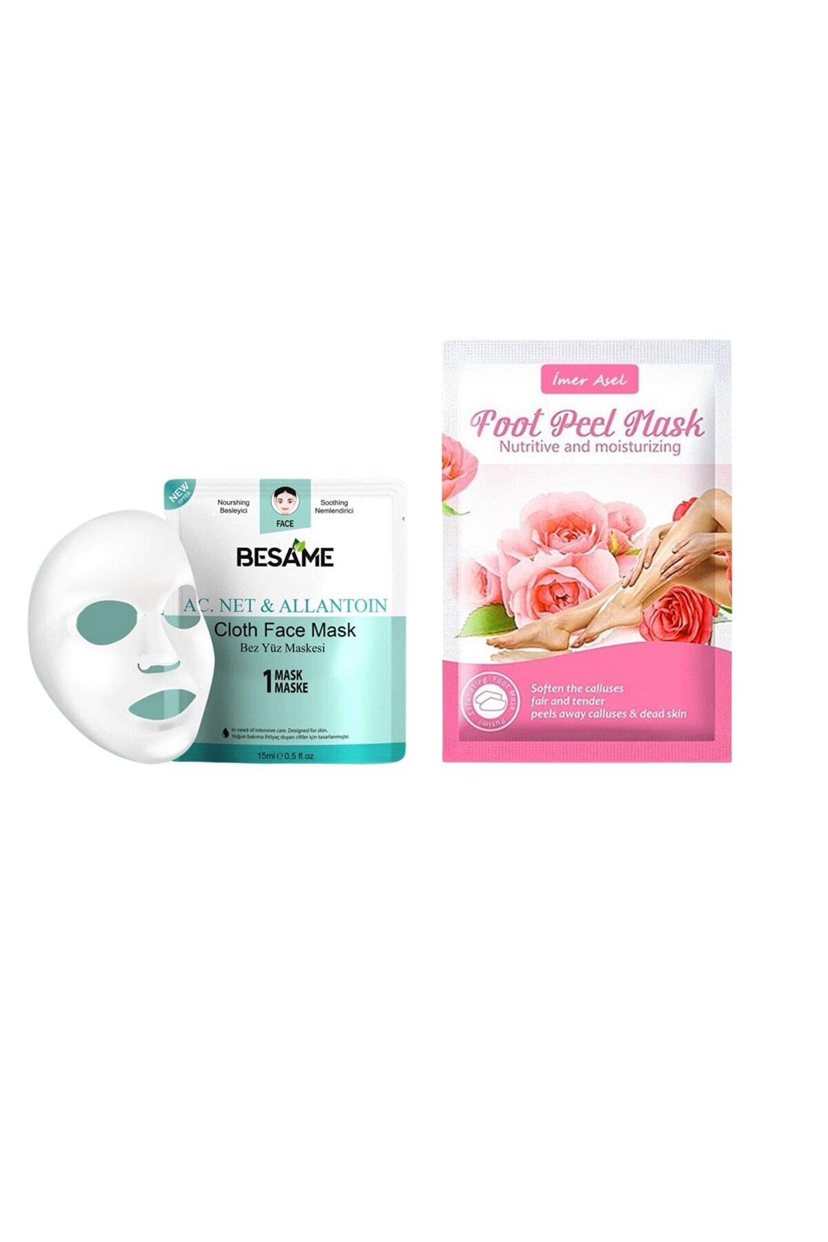 İMER ASEL Ayak Soyucu Çorap Ölü Derileri Soyan Ayak Peeling Maskesi Nem Bombası Kağıt Maske