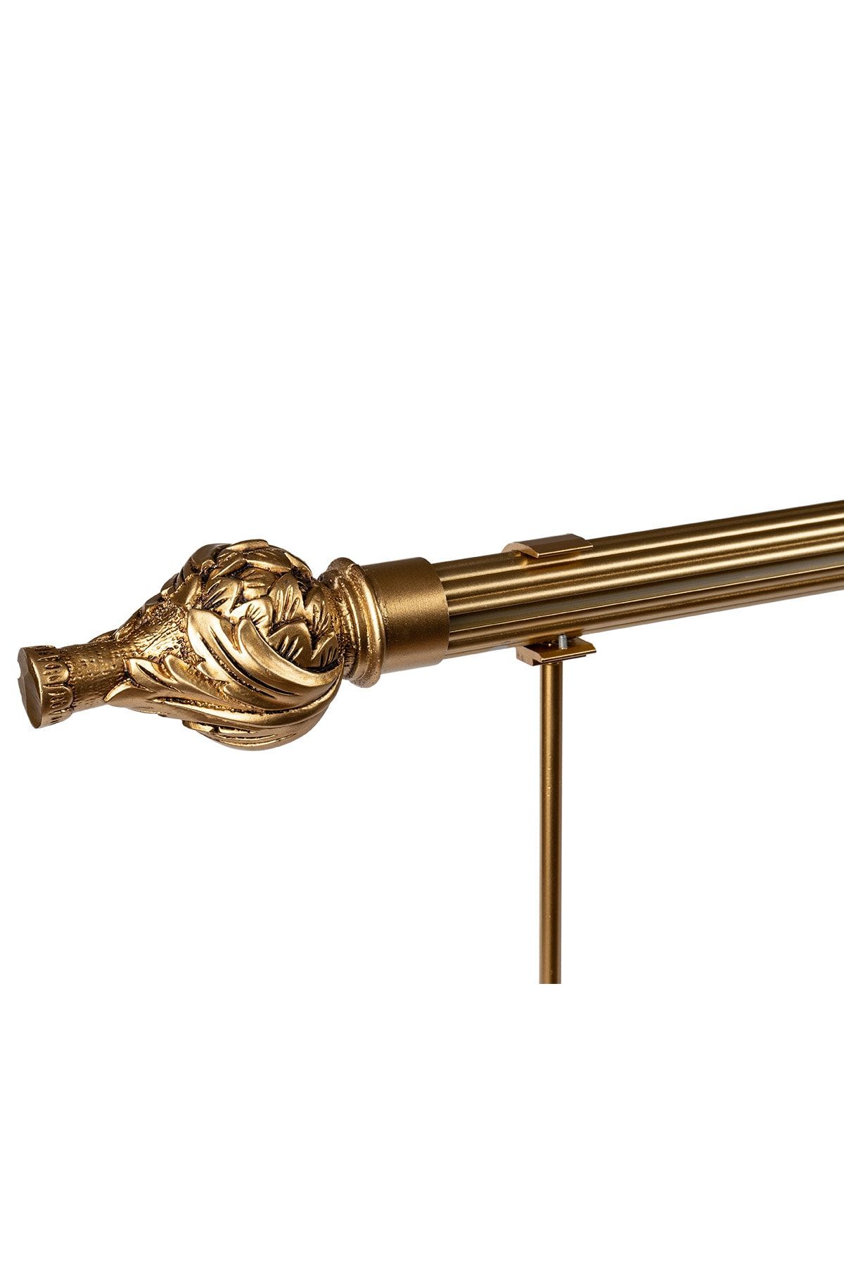 Perdejim Gold Rustik Fon Perde Askısı Antik Eskitme Rustik 300 Cm Ars19