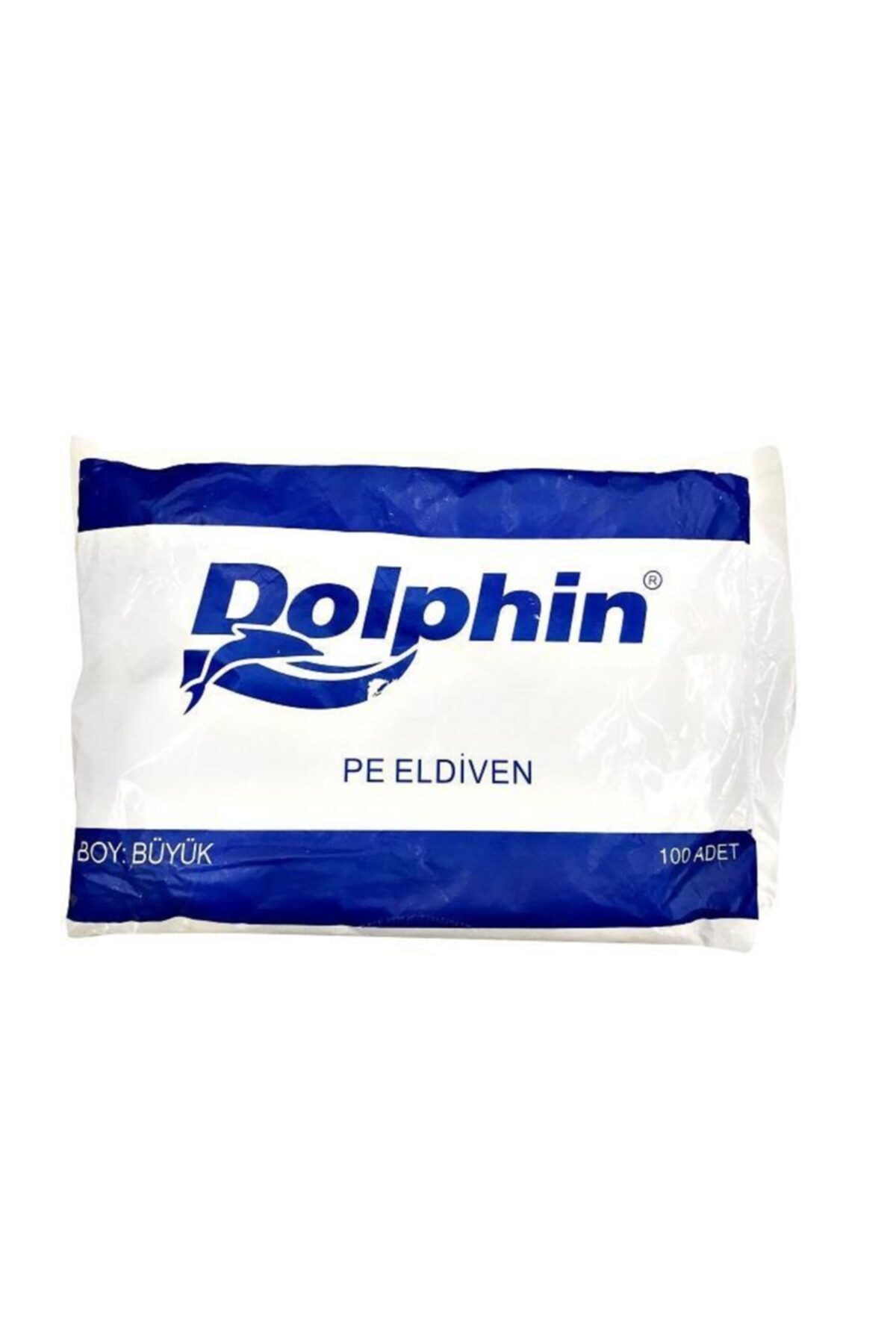 Dolphin 100lü Paket Tek Kullanımlık Pe Eldiven Large 12 Kutu (kutuda 100'lü 12 Paket)