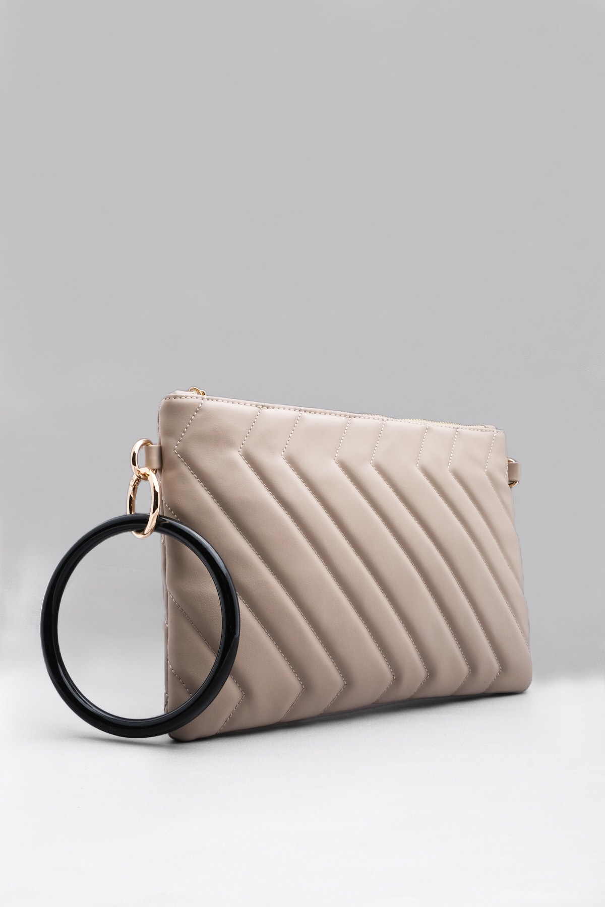 Marjin Kadın Portföy&clutch Çanta Yanga vizon