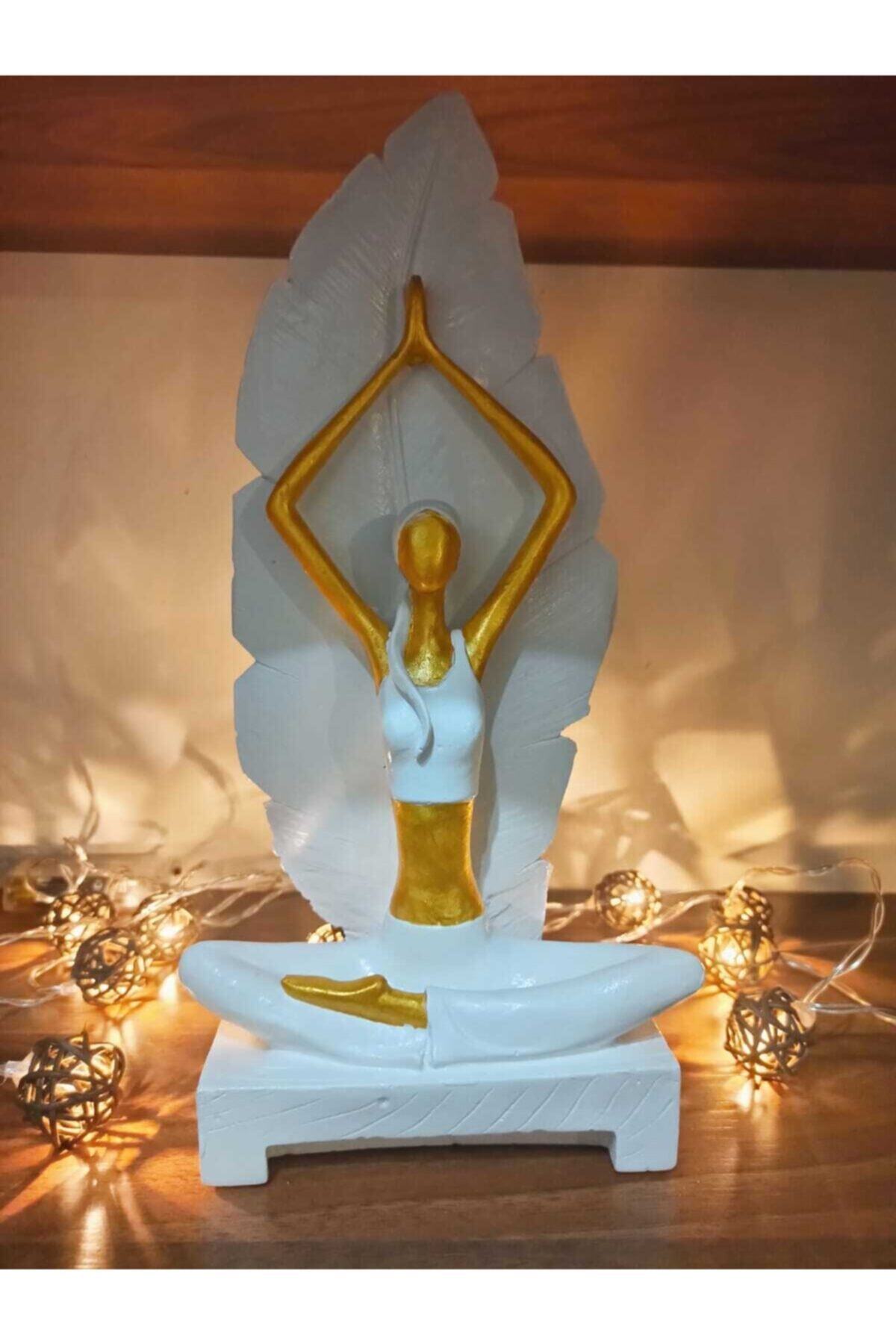 The Littlest Yogacı Kız Biblosu Beyaz-gold