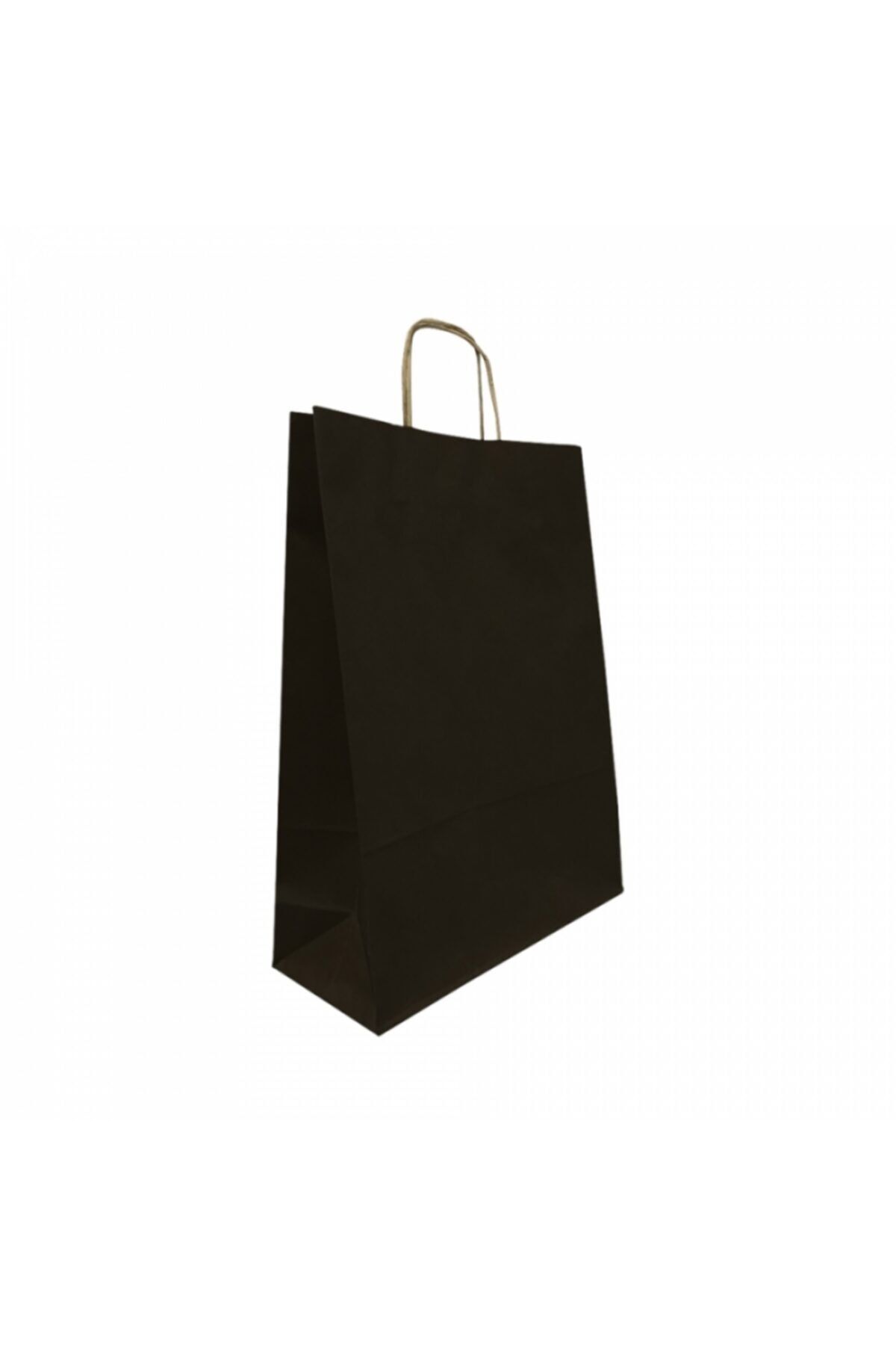 Kraft Çanta Siyah 31x12x41 ( 10 Adet ) ( Kağıt Poşet Çanta )