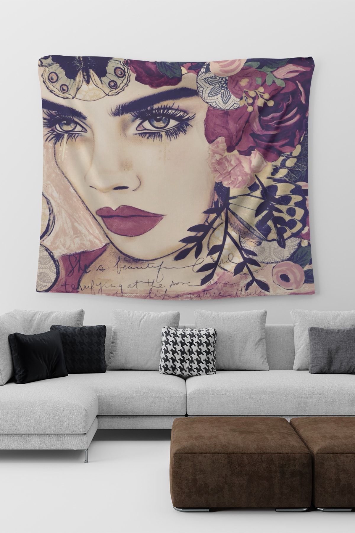 BiTablom Nature Girl Duvar Halısı
