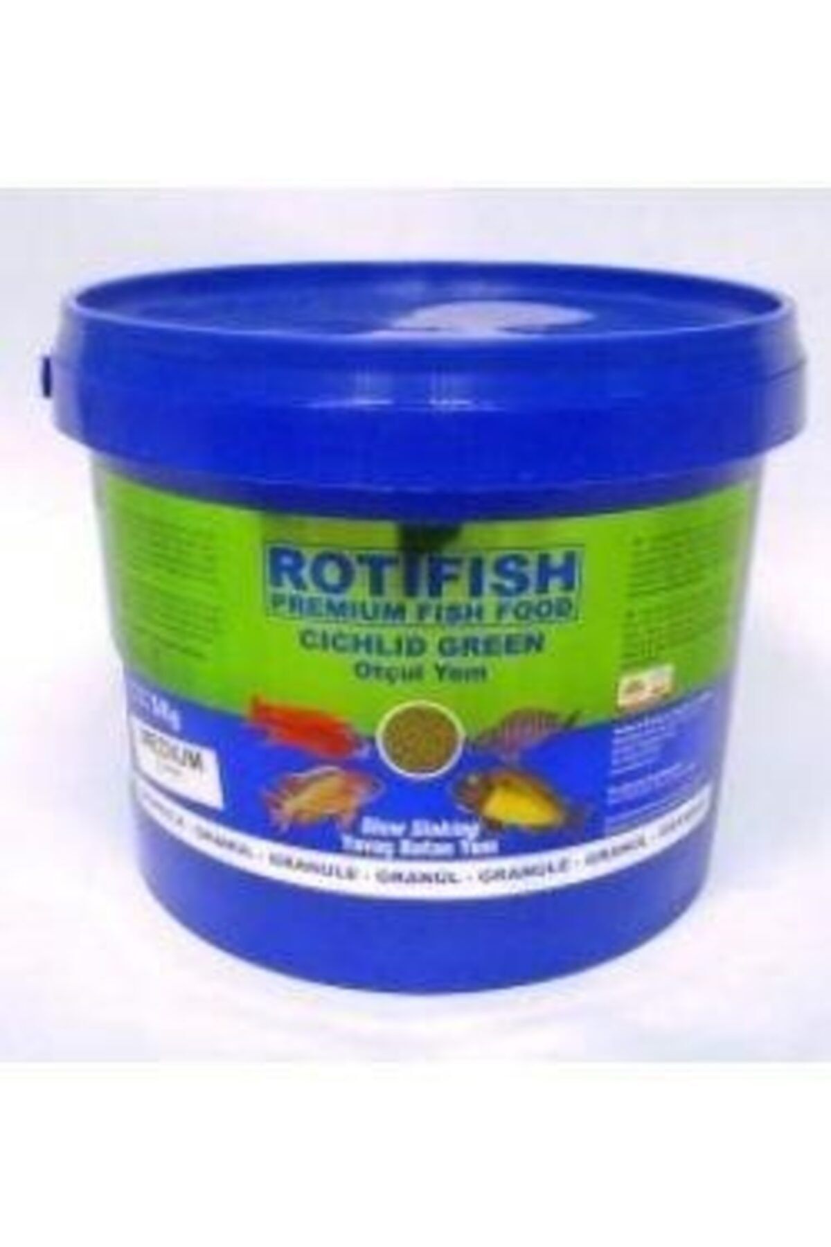 Rotifish Cichlid Green Medium Otçul (2mm Yavaş Batan) 120gr