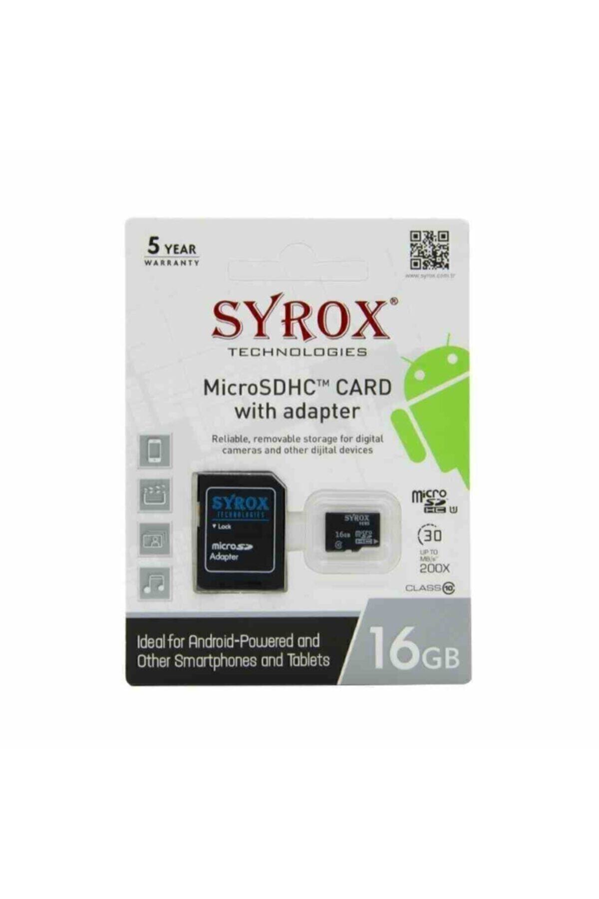 Syrox 16 Gb Micro Sdhc Hafıza Kartı