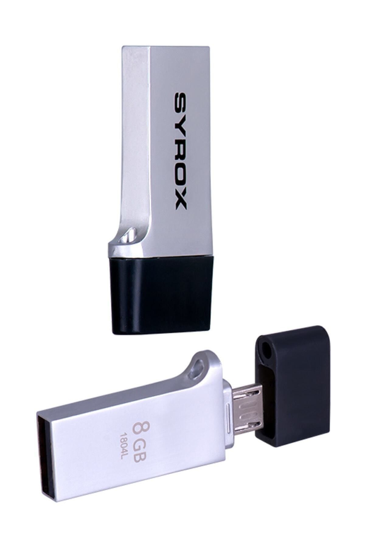 Syrox Orjinal Syx-otg8 8 Gb Otg Micro Metal Usb Flash Bellek