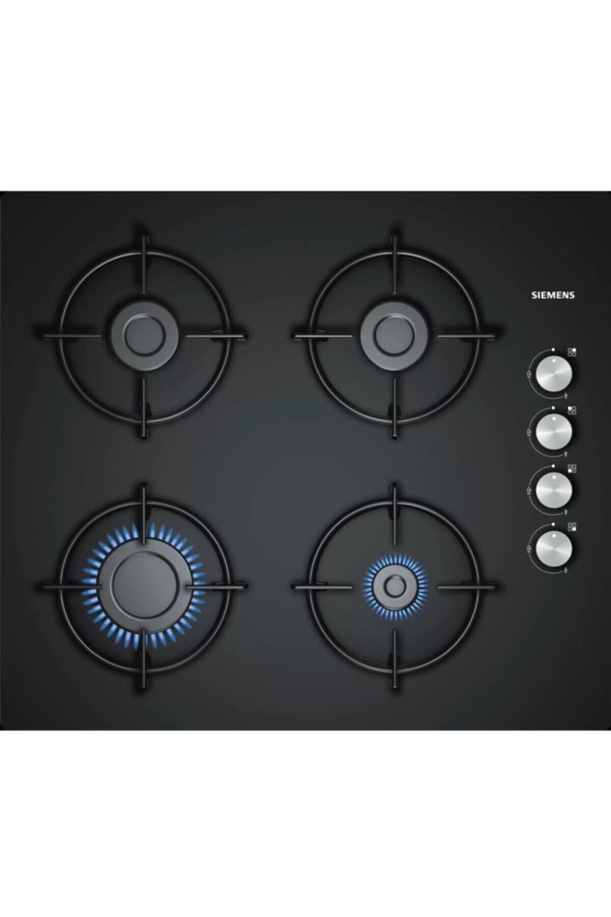 Siemens Iq100 Eo6c6pb11o Doğalgazlı Ankastre Siyah Cam Ocak