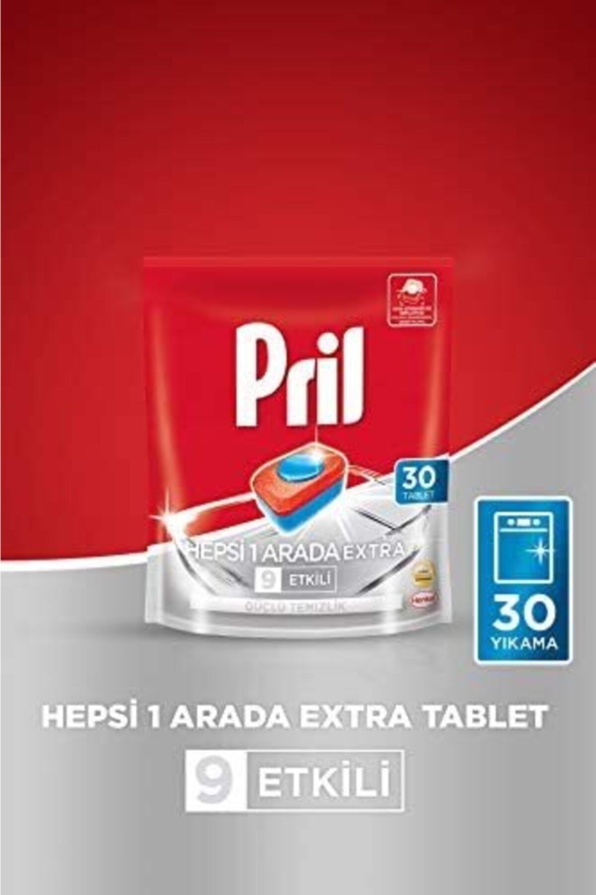 Pril Hepsi Bir Arada Extra Tablet 30 Li = 30 Yikama