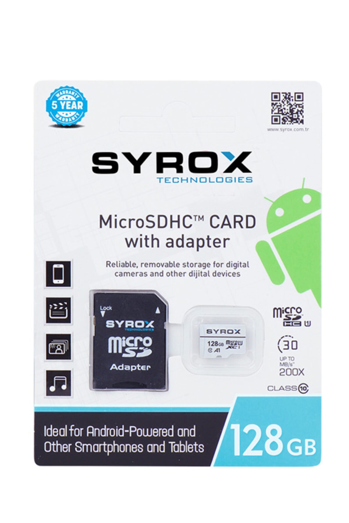 Syrox 128 Gb Mikrosd Hafıza Kartı