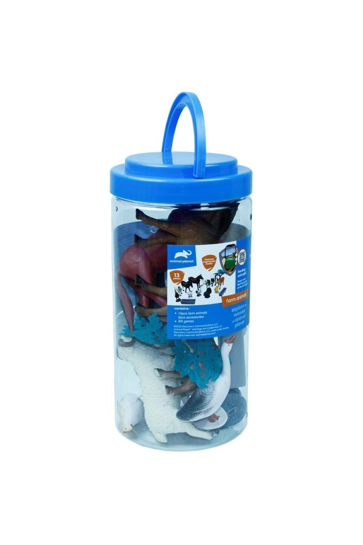 Animal Planet Kovada Oyuncak Çiftlik Hayvan Seti 13 Parça  23 cm
