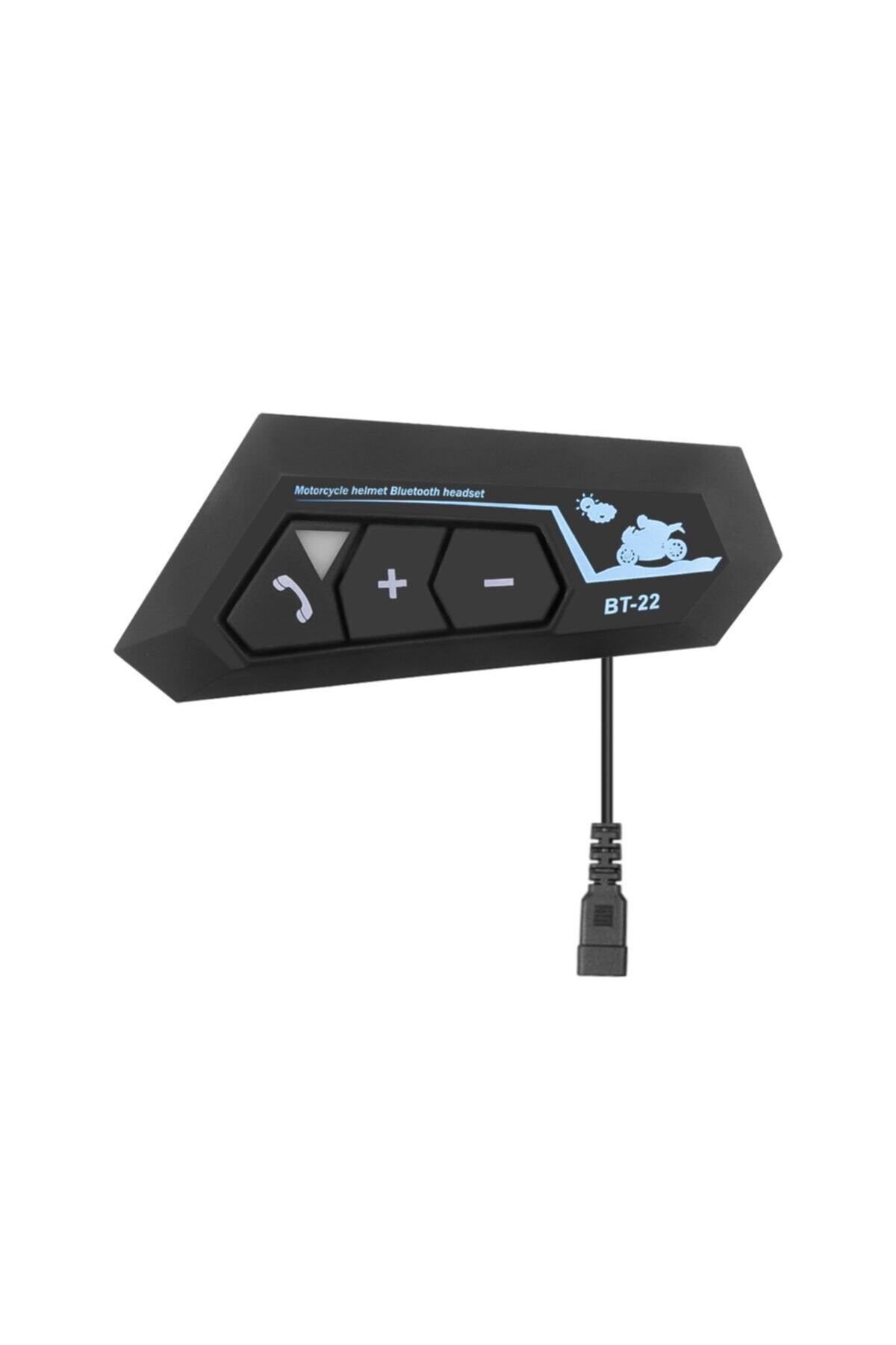 Tristar Bt22 Motosiklet Bluetooth V50 Intercom Interkom Dinleme Ve Konuşma Özellikli Su Geçirmez 22siyah