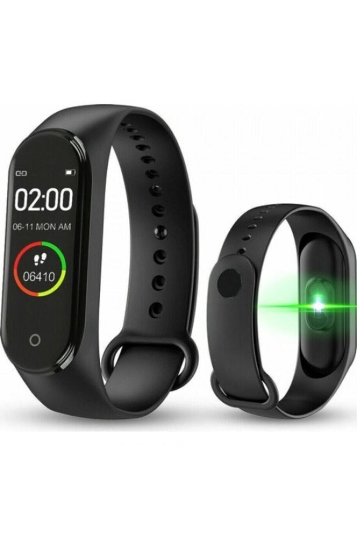 KTCSHOPPİNG M4 Akıllı Bileklik Bluetooth, Renkli Ekran, Su Geçirmez, Titreşimli