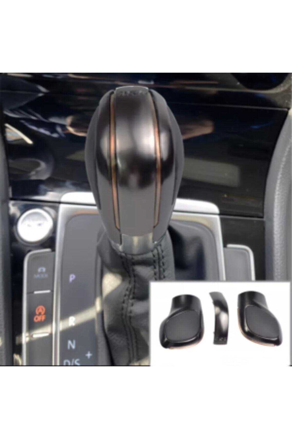 Seat Dsg Vites Kapağı 3’lü Set Mat Kahve / Bronz Şerit / Orta Metal