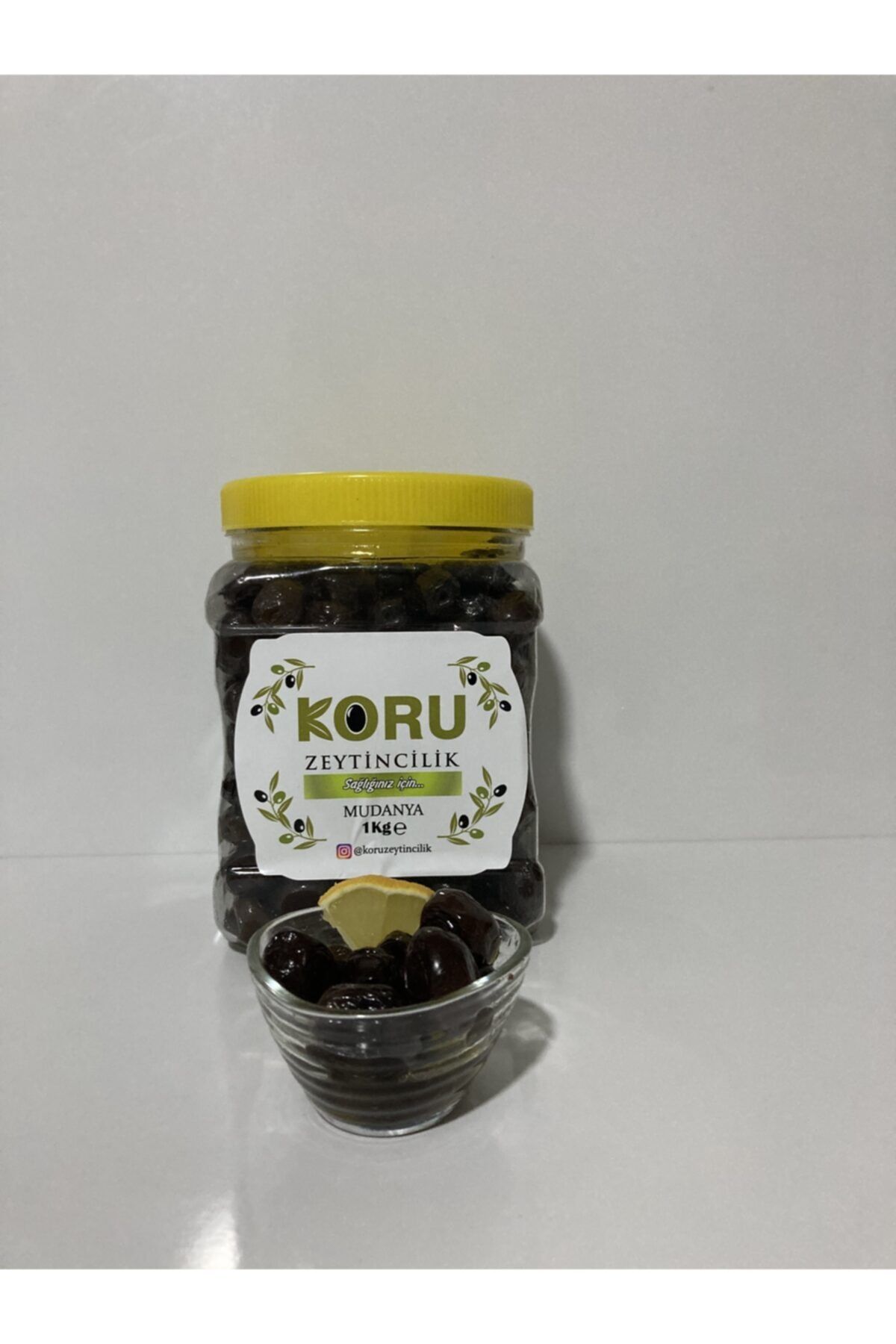 Koru Zeytincilik Doğal Salamura Yağlı Siyah Zeytin 1000 gr 270-280