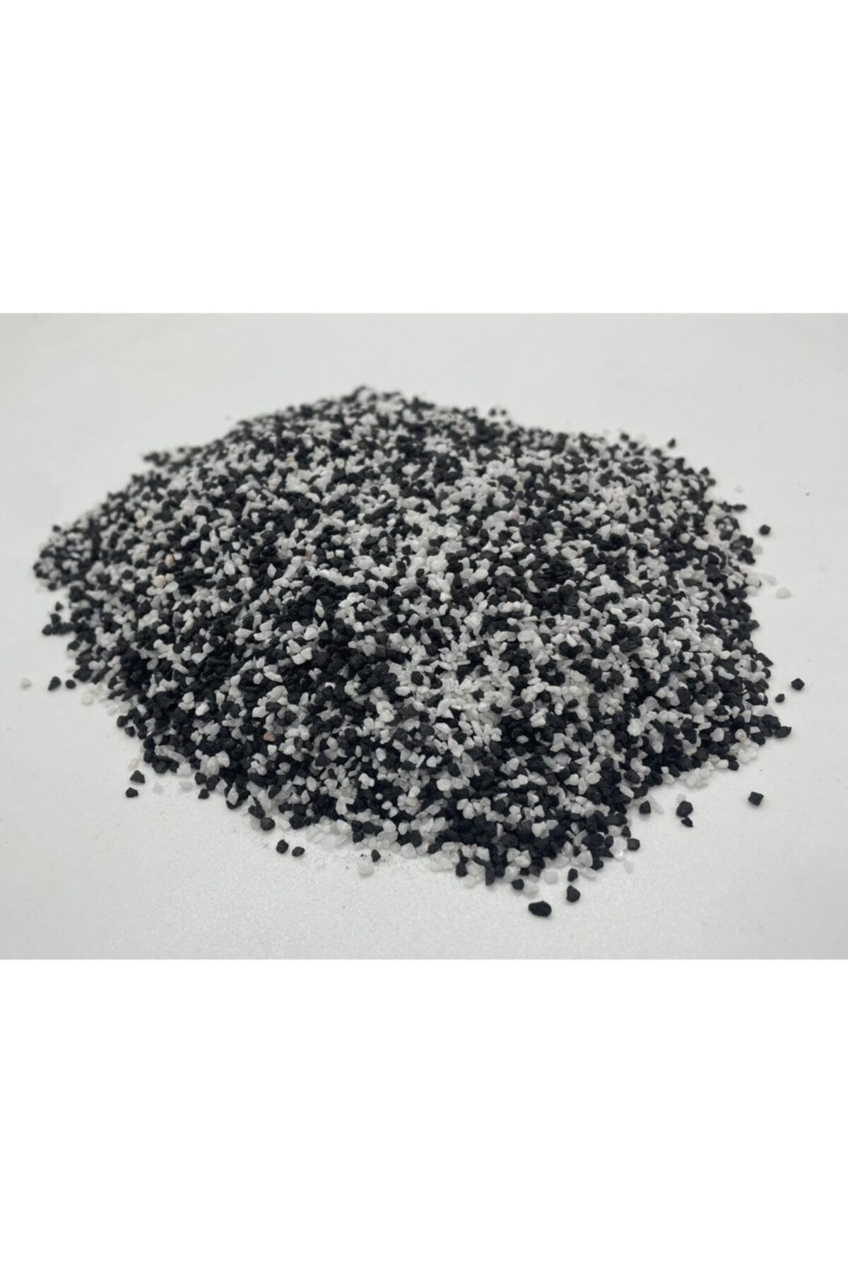 Mevadd 250 Gr Siyah-beyaz Akvaryum Kumu 1 - 2 Mm Kalsit Silis,akvaryum,bahçe,dekor,saksı,terraryum,sahil