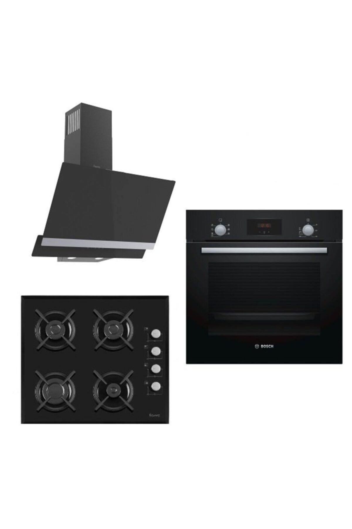 Bosch & Ferre Sanremo Döküm Line Ankastre Set158 (hbf113ba0t + S 1140 Ce +d025)