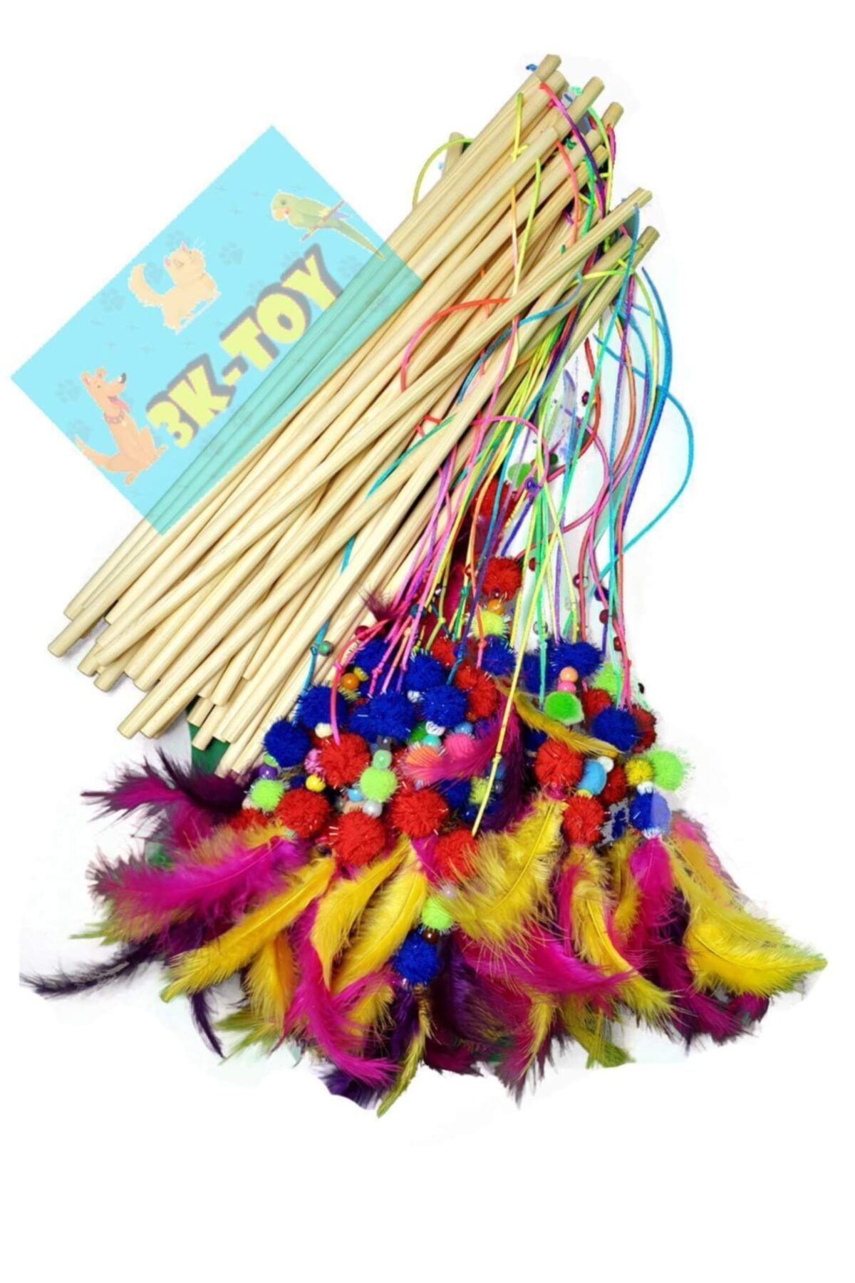 Alıç K-toy 030 Kedi Oltası-1 Kedi Oyuncağı