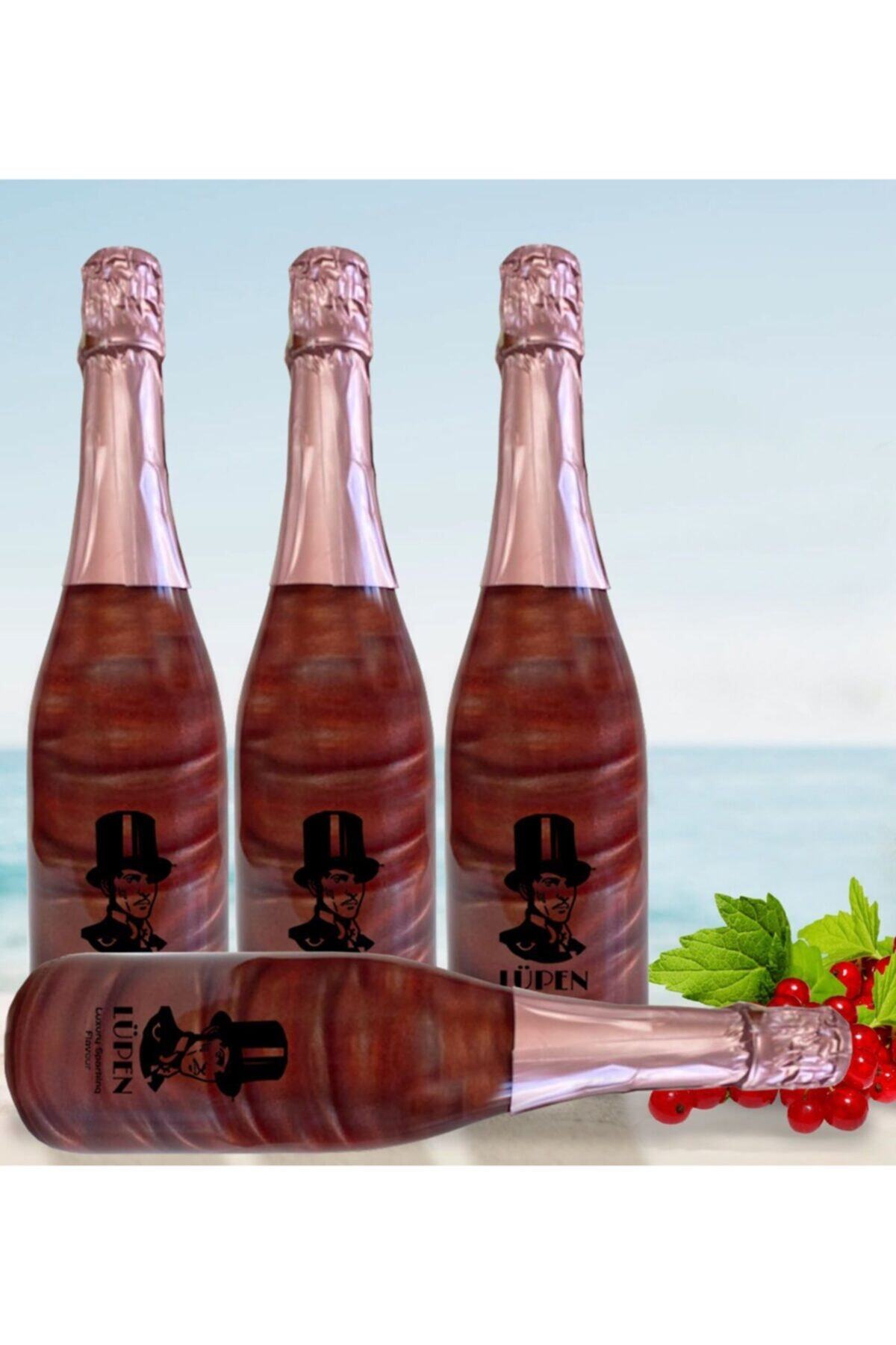 Lüpen Simli Lüx Karadut Aromalı Alkolsüz Gazlı İçecek 4 Adet