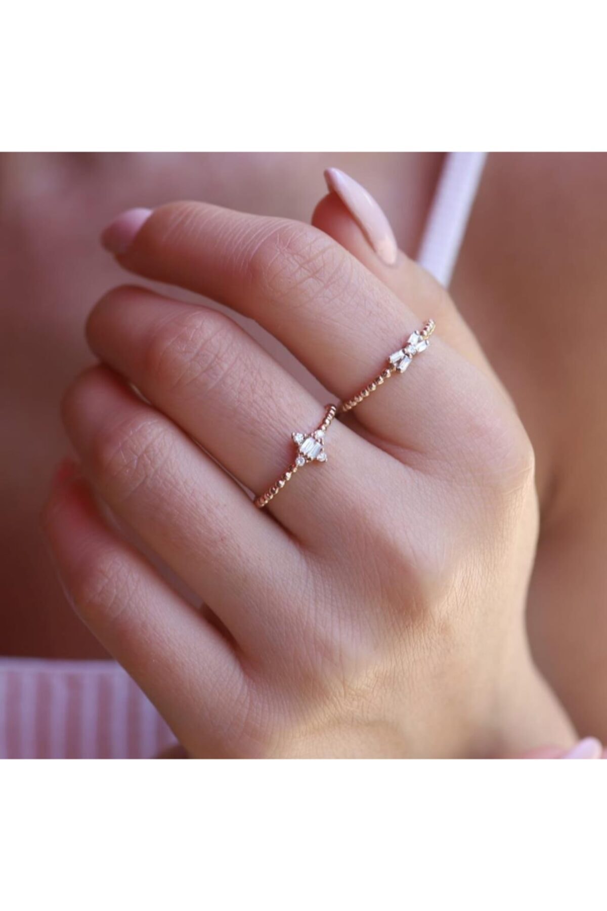 ByGoldenHouse Topikal Baget Kombin Yüzük