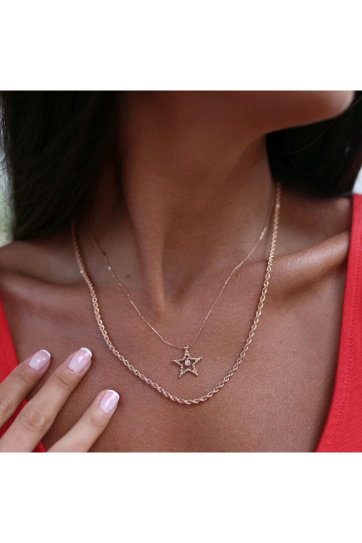 ByGoldenHouse Yıldız Ve Burgu Zincir Kombin