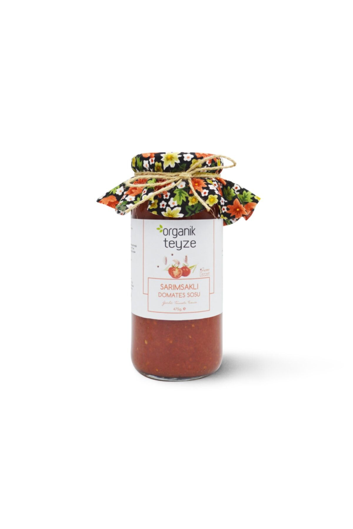 Organik Teyze Sarımsaklı Domates Sosu 475g - Gurme Lezzet