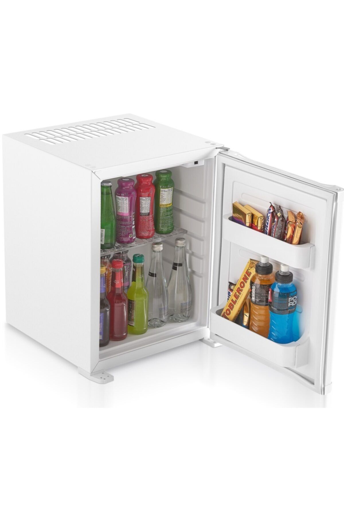 MN Soğutma Mnbar 40 Lt Blok Kapılı Absorbe Sistem Led Aydınlatmalı Minibar Beyaz Renk