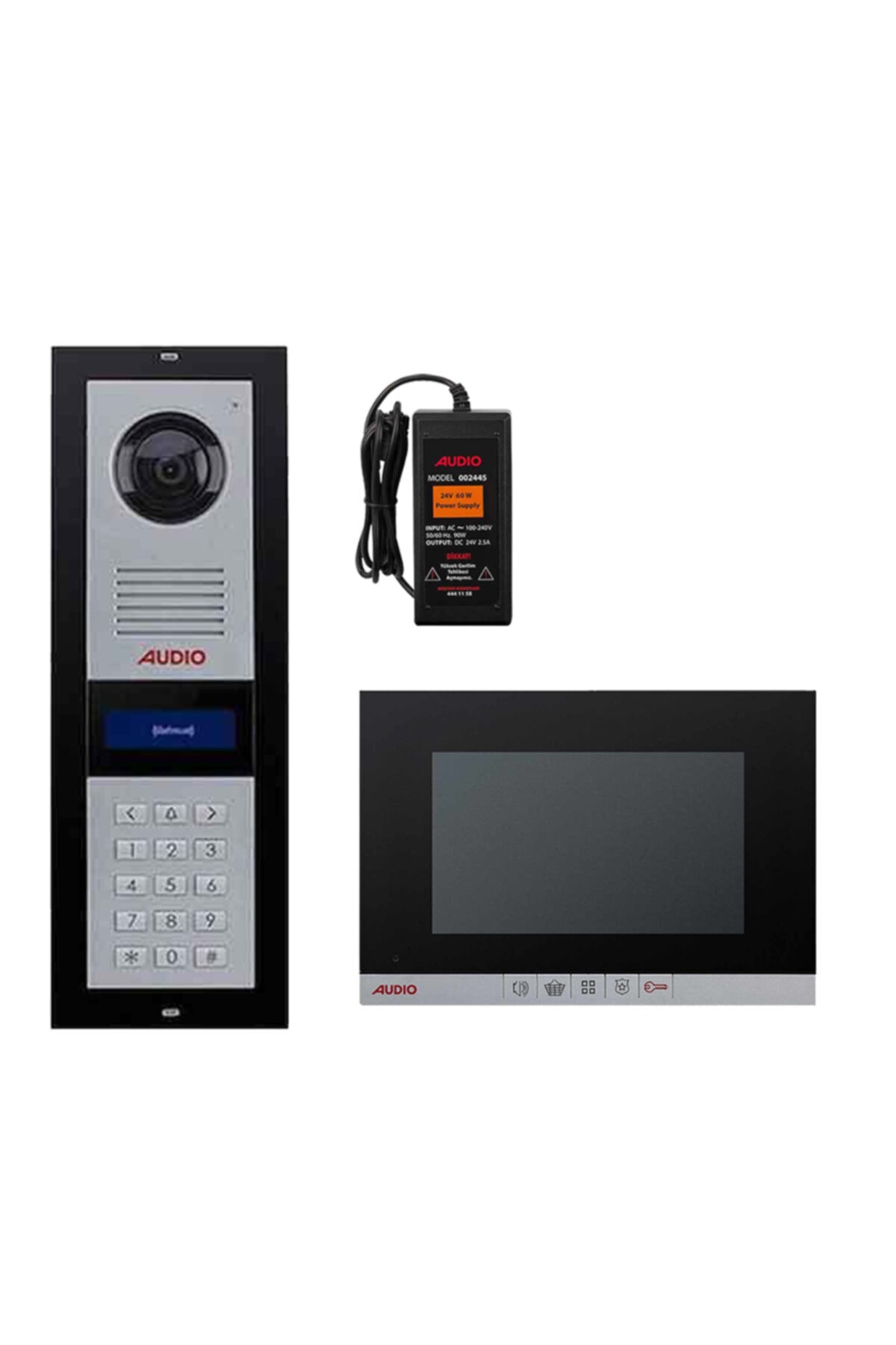 AUDİO 4 Daire 7'' Görüntülü Diafon Beyaz (001189/003002)