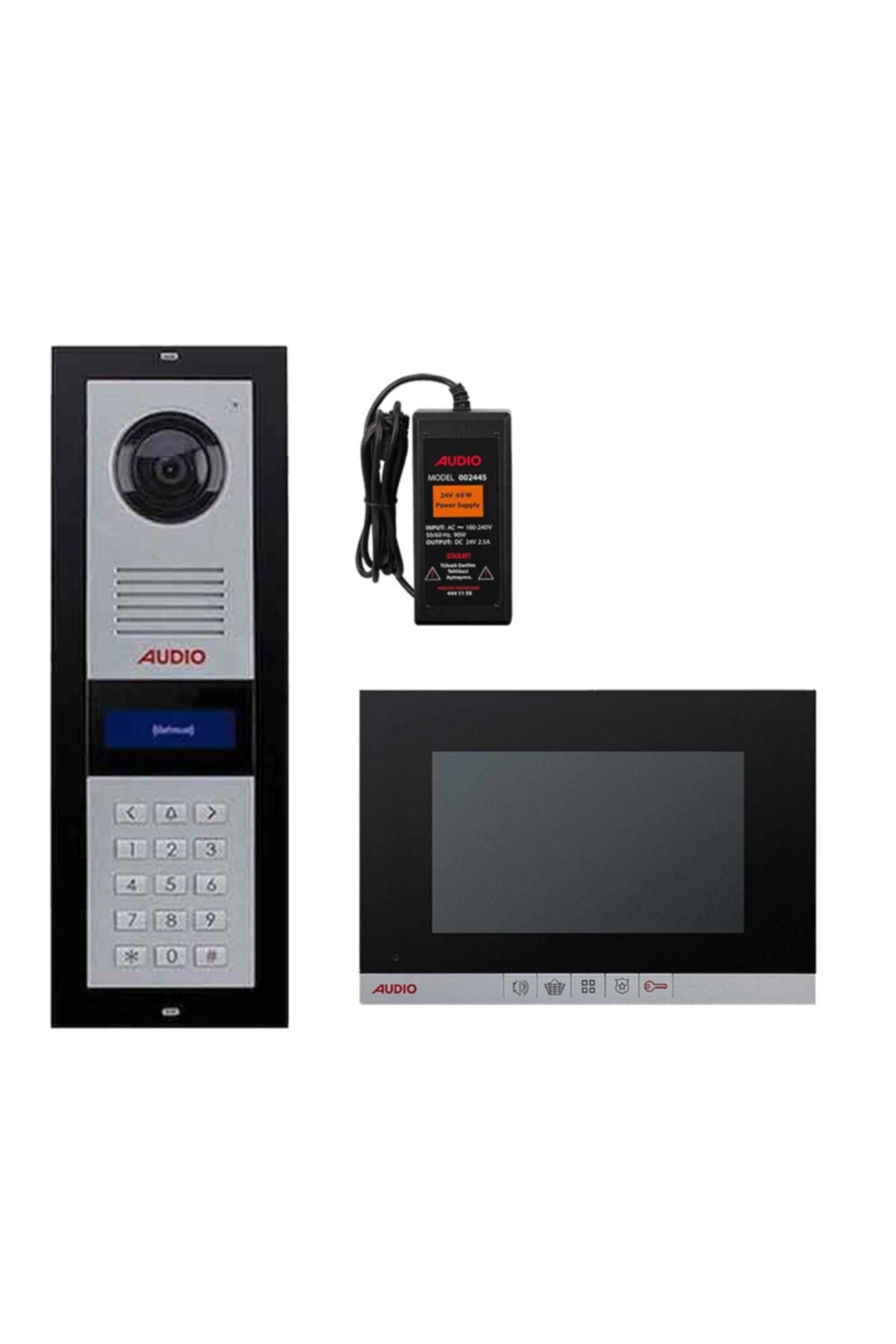 AUDİO 8 Daire 7'' Görüntülü Diafon Beyaz