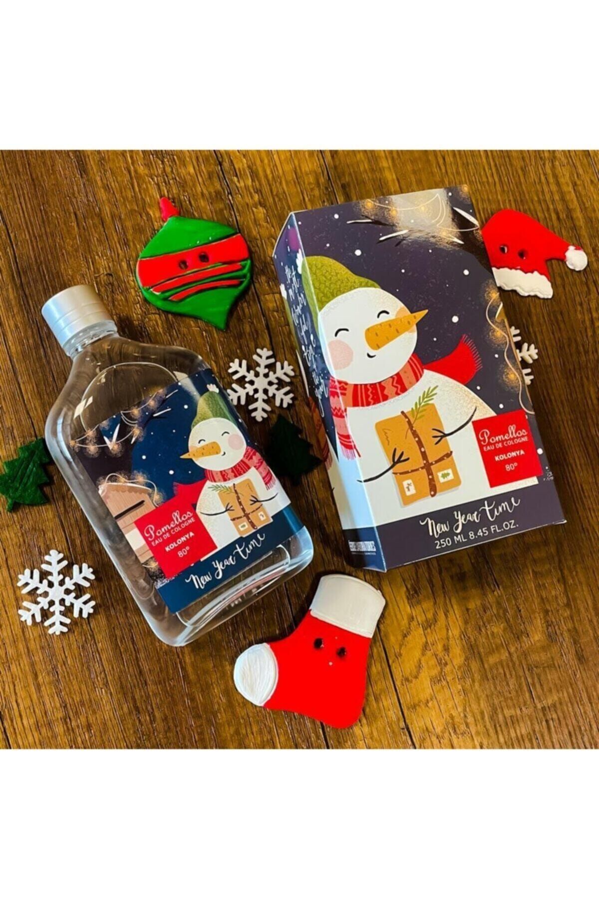 Pomellos Kolonya New Year Tıme (250 Ml, 80 Derece, Cam Şişe)