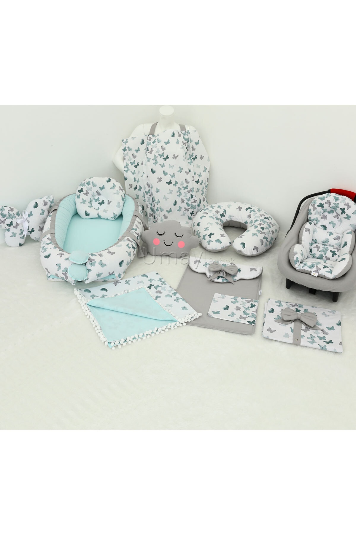 Umaybebek Babynest 11 Parça Set Lüx Tasarım