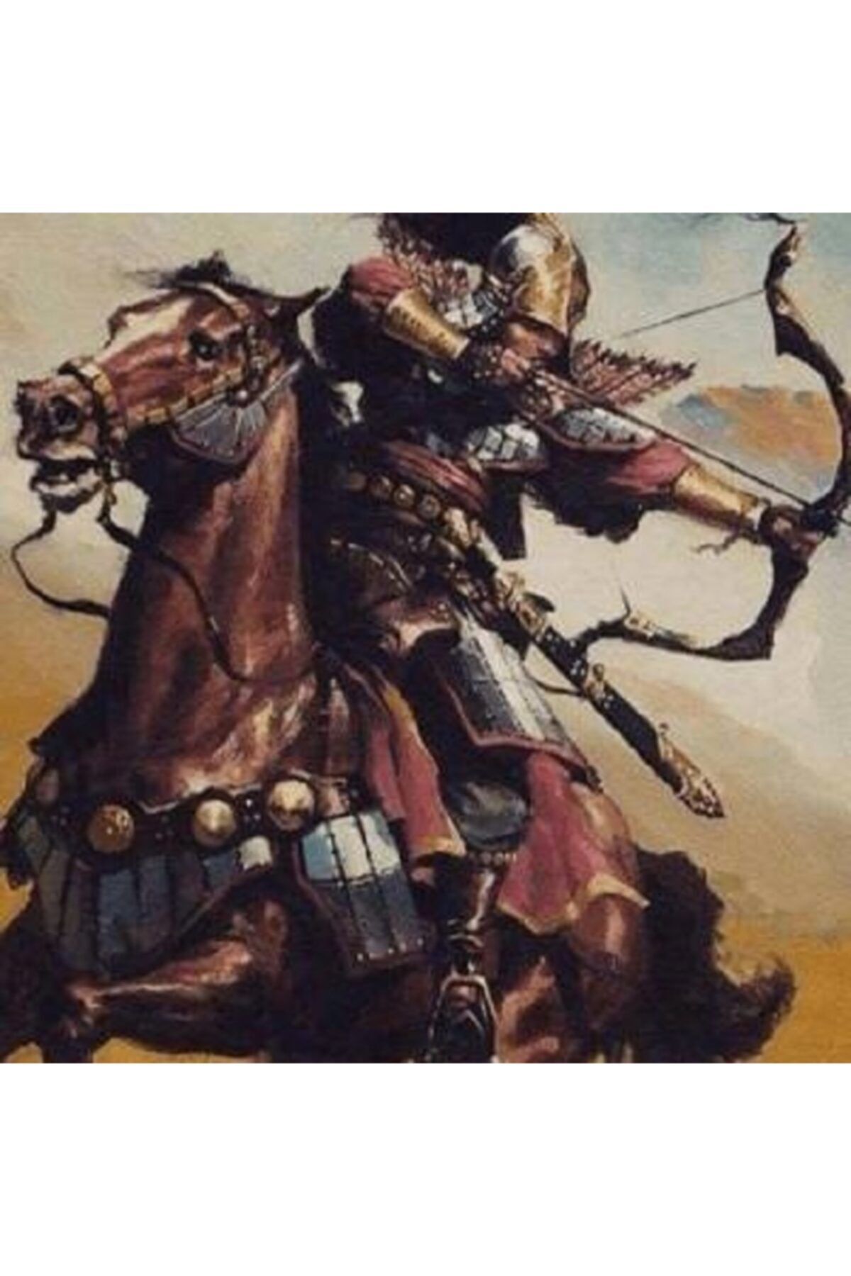 Parla Savaşçı Sayılarla Boyama Seti Kasnaklı 90 X 110 Cm
