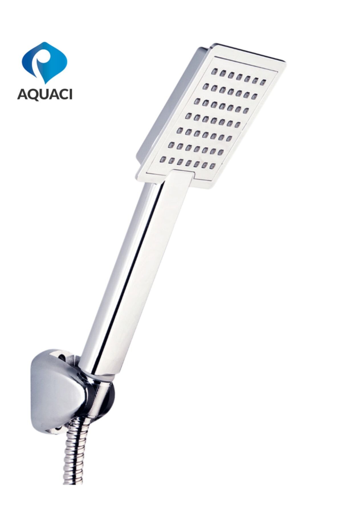 aquacı Aquaci Kare Duş Seti , Duş Başlığı A Sınıf Hortum 3 Ayarlı Mafsal