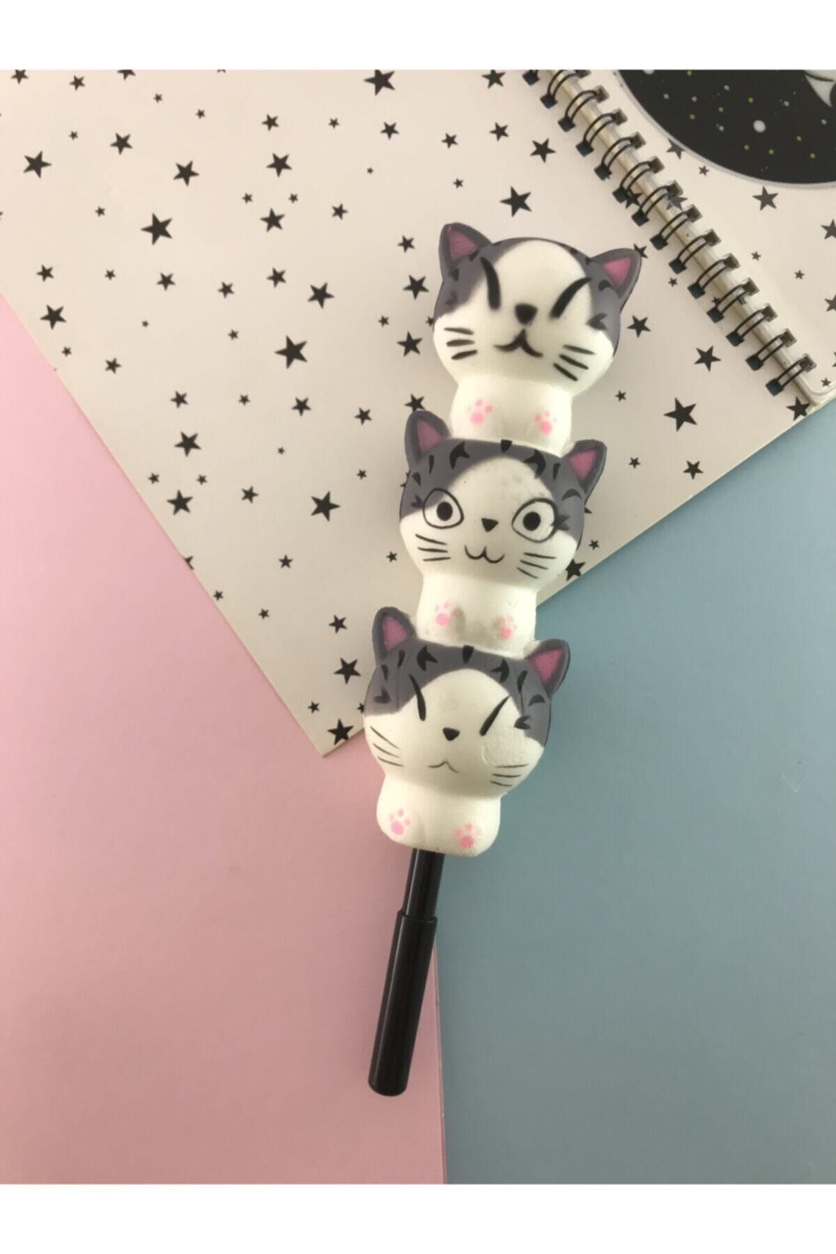YEŞİL KIRTASİYE Sevimli Kediler Squishy Kalem