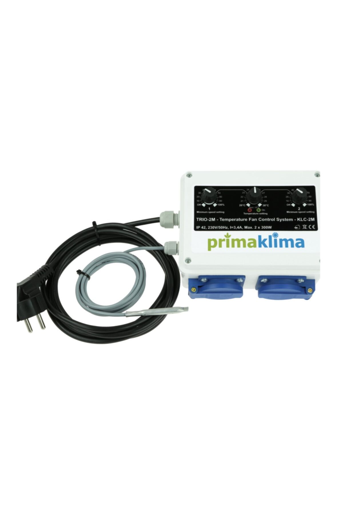 Prima Klima Trio-2m Iklim Kontrol Cihazı - Isı Sensörlü, 2 Fan Girişli