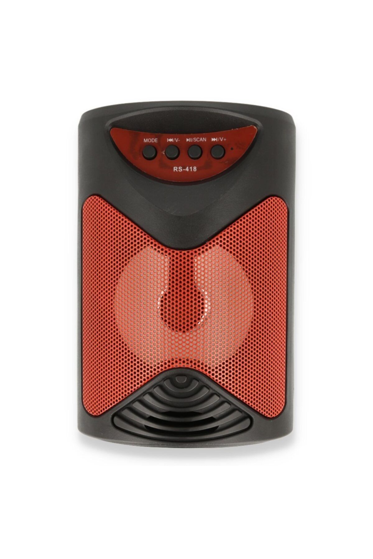 OZCMAX Vlike Rs-418 Fm Bluetooth Hoparlör Kırmızı