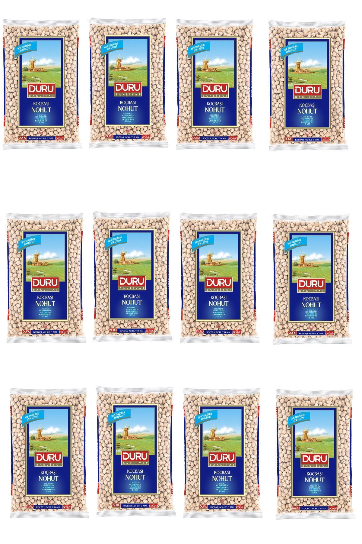 Duru Koçbaşı Nohut 8mm 1 Kg X 12
