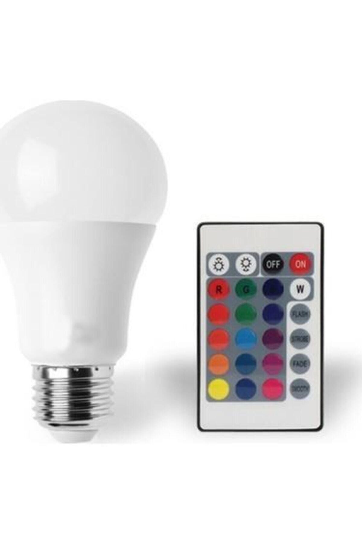 Cata Led Ampul Uzaktan Kumandalı Renk Değiştirebilen Rgb 9w E27 Duylu Ct-4058. \