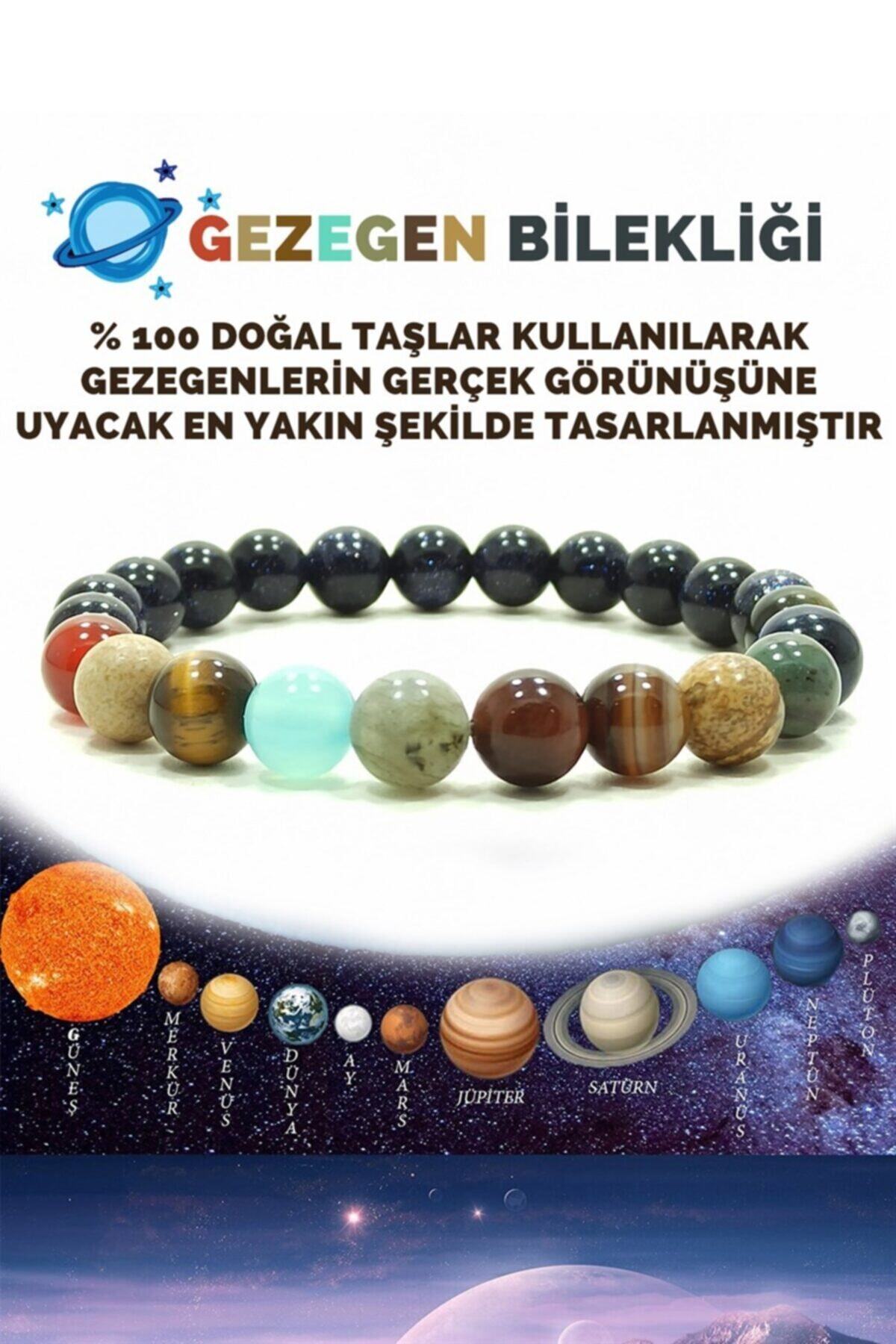 Kamus Gezegen Bileklik Güneş Sistemi Doğal Taş Gezegenler Doğal Taş Bileklik