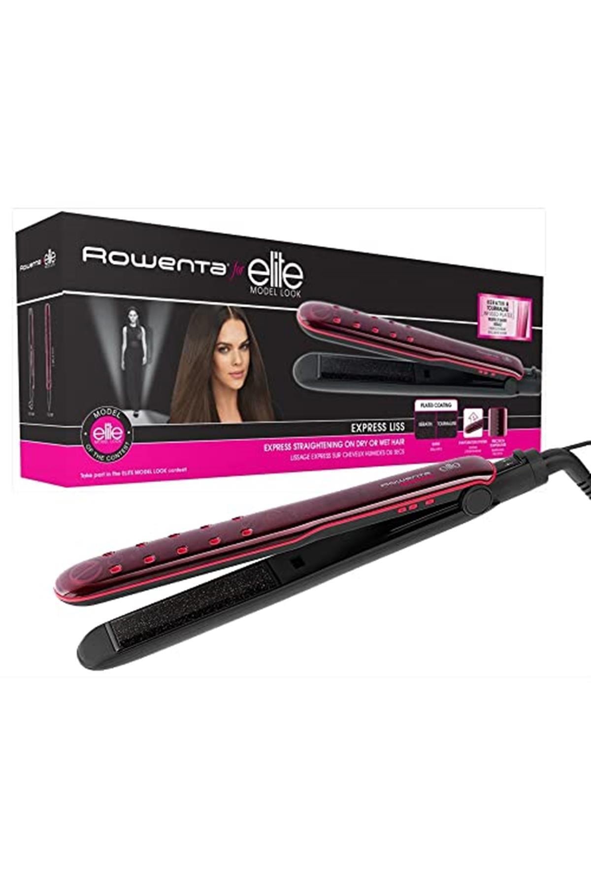 Rowenta Sf4012f0 Express Liss Saç Düzleştirici, Islak Ve Kuru Kullanım, Mor - 1830006347